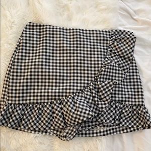 Checkered skort